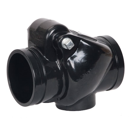 Usa Industrials Grooved Pipe Fitting - Ductile Iron Black Epoxy-Coated - Check Valve - 6 Grooved End ZUSA-VLV-214